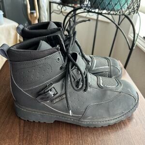 Street & Steel Valor Boots protective motorcycle footwear work-boot style size 9